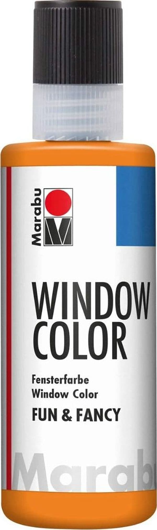 MARABU - "FUN&FANCY" COLORE A BASE D'ACQUA PER VETRI 8OML - COLORE ARANCIO 013