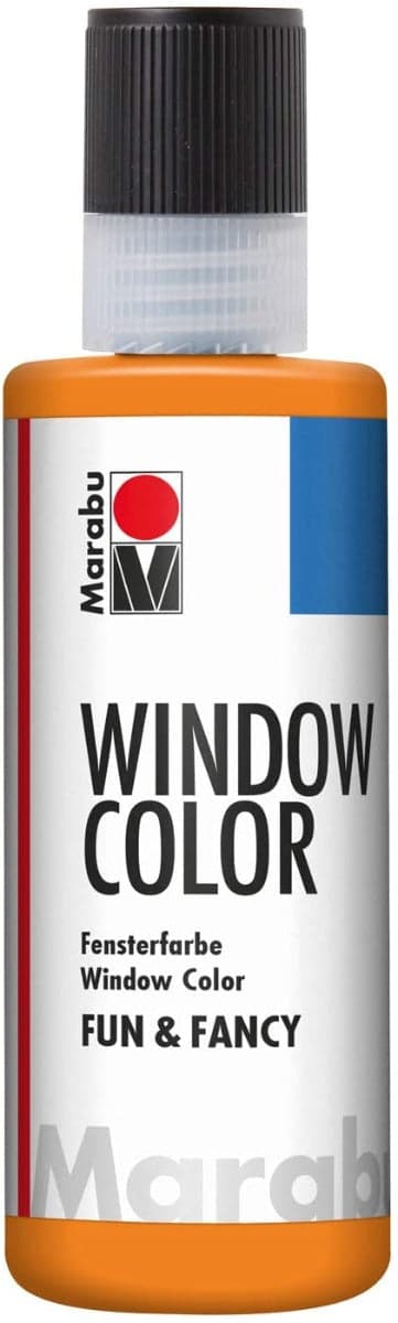 MARABU - "FUN&FANCY" COLORE A BASE D'ACQUA PER VETRI 8OML - COLORE ARANCIO 013