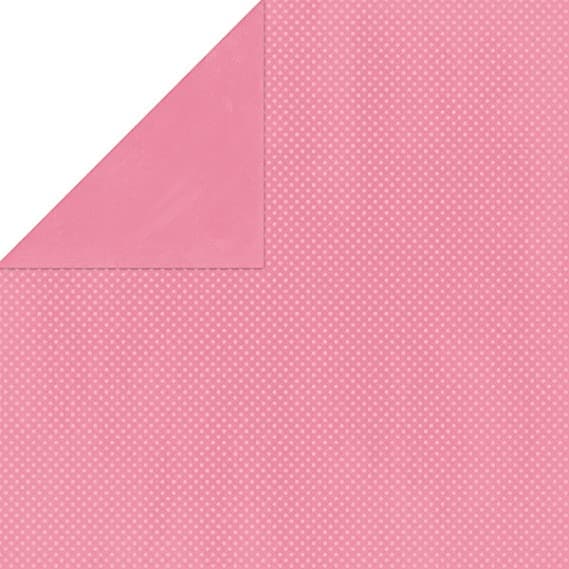 BOBUNNY - CARTONCINO STRUTTURATO FRONTE/RETRO "DOUBLEDOT" 12x12CM - COLORE ROSA BLUSH