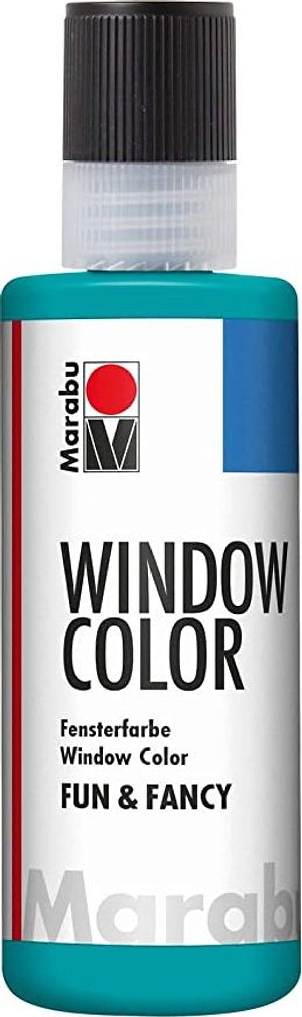 MARABU - "FUN&FANCY" COLORE A BASE D'ACQUA PER VETRI 8OML - COLORE TURCHESE 098