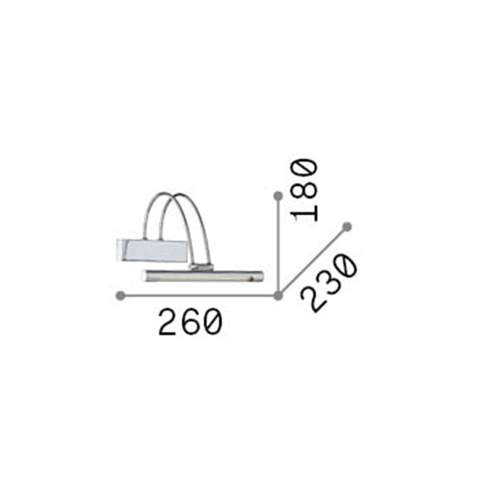 Applique Contemporanea Bow Metallo Cromo Led 2,5W Luce Calda in Applique LuceArt - Montecorvino Pugliano, commercioVirtuoso.it