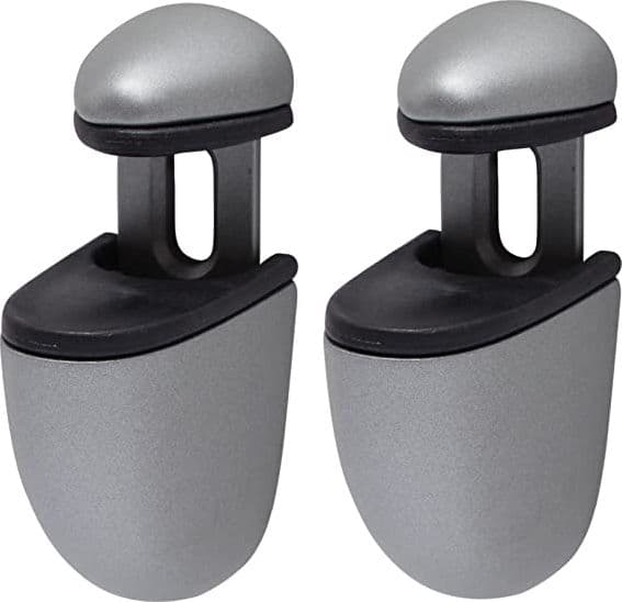 DURALINE - REGGIMENSOLA PER VETRO "ELECT MINI MATT SILVER" CON BRETELLE 4-24MM - MAX 20CM - MAX 20KG - COLORE GRIGIO OPACO
