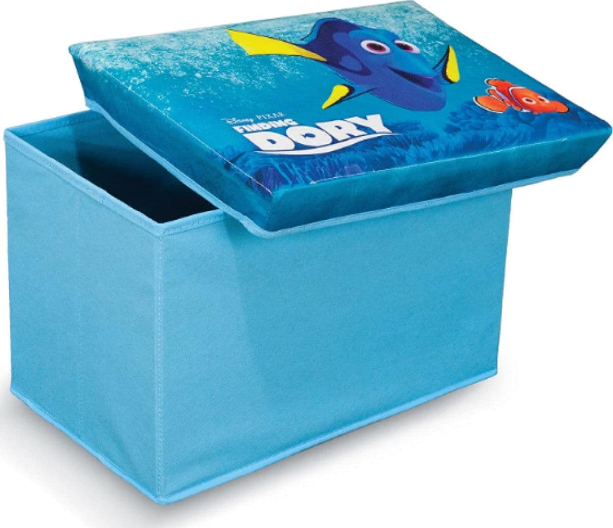 DOMOPAK - POUF CON COPERCHIO "LIVING" PER ORGANIZZAZIONE CAMERETTA 49x31x31CM - RAPPRESENTAZIONE CARTONE "CARS"- "FROZEN"- "ALLA RICERCA DI DORY"** in Portagiochi Stockdoc - Terni, commercioVirtuoso.it