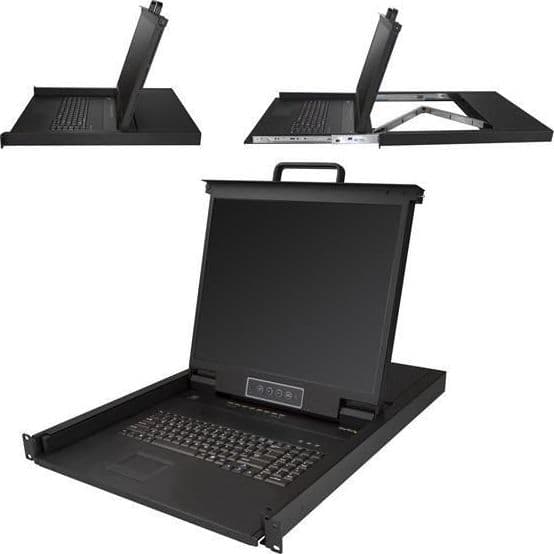 Startech.com console kvm per armadio rack a 8 porte vga con schermo lcd - 19\" - 1u - RKCONS1908K