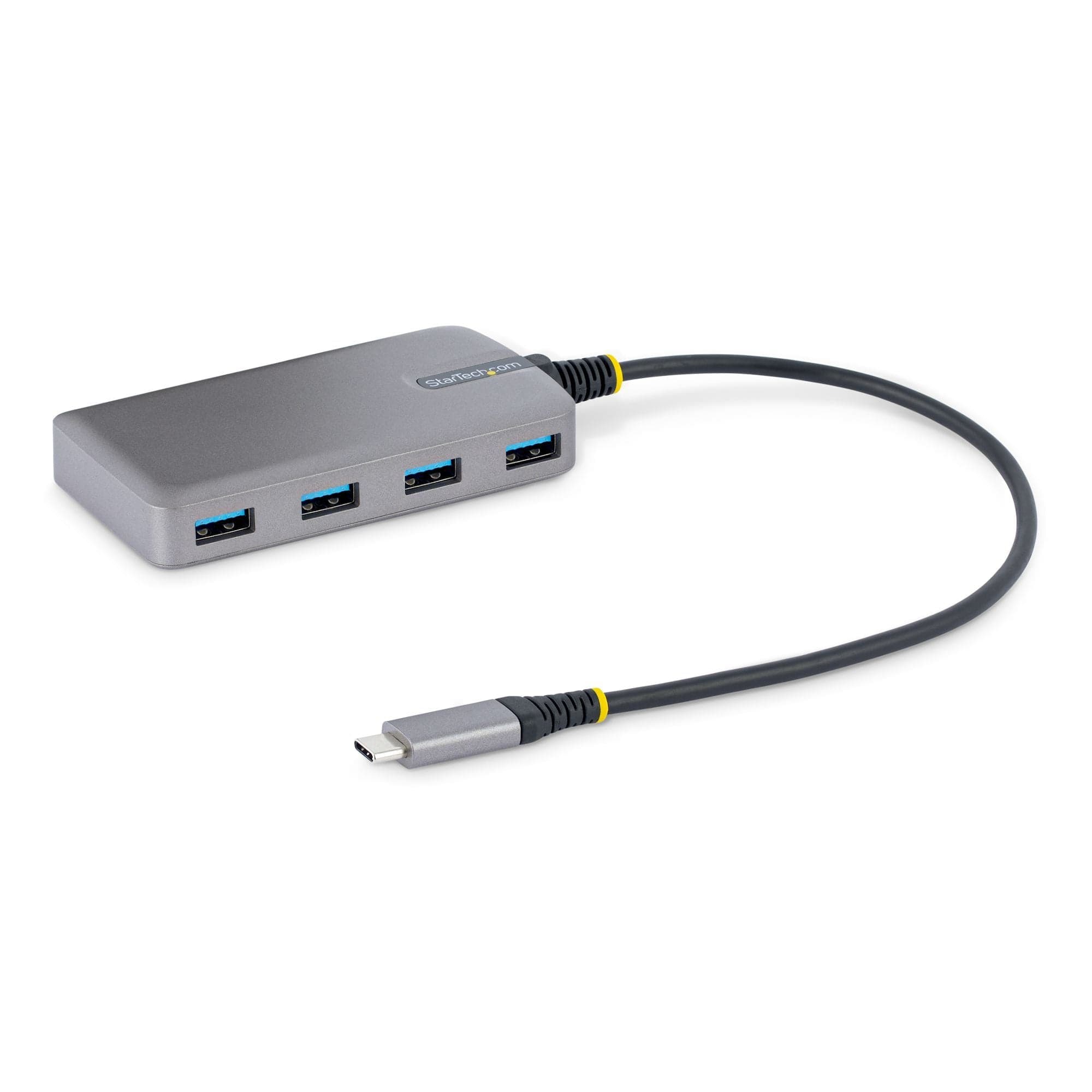 Startech.com hub usb-c a 4 porte - 5gbps - alimentazione via bus - hub da usb c a 4x usb-a con ingresso di alimentazione ausiliaria opzionale - hub adattatore usb portatile per desktop/notebook - cavo da 30 cm - 5G4AB-USB-C-HUB in Adattatori USB wireless eWeki - Napoli, commercioVirtuoso.it