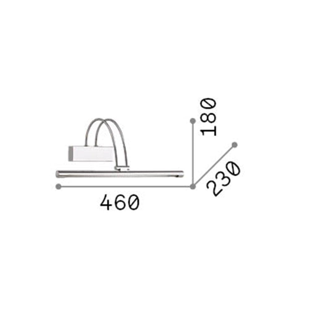 Applique Contemporanea Bow Metallo Cromo Led 4,5W Luce Calda in Applique LuceArt - Montecorvino Pugliano, commercioVirtuoso.it