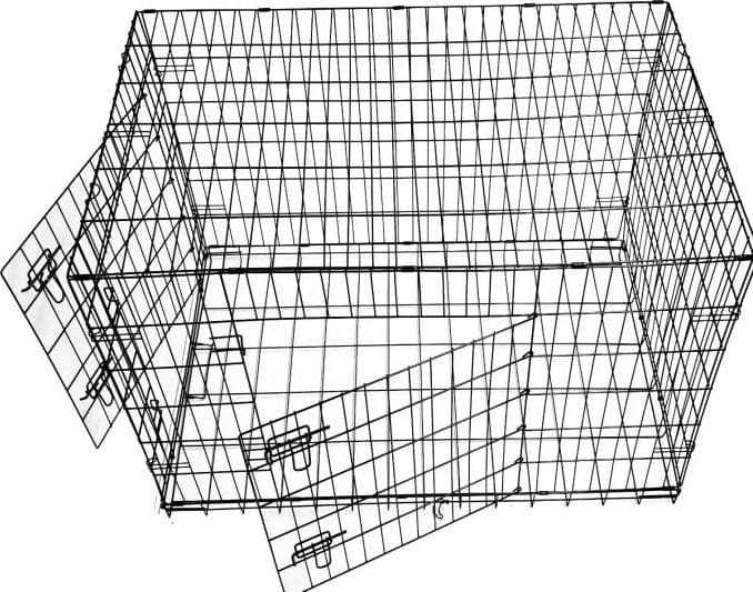 Gabbia robusta per Cani, Gatti e Animali di Piccola Taglia - dimensioni generose 108 x 72 x H 77 cm in Gabbiette CarrelloDigitale.it - Seclì, commercioVirtuoso.it