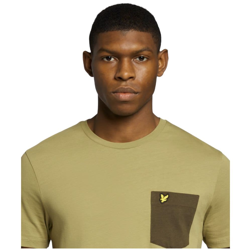 Lyle & Scott t-shirt verde con taschino TS831VOG T-shirt Lyle & Scott