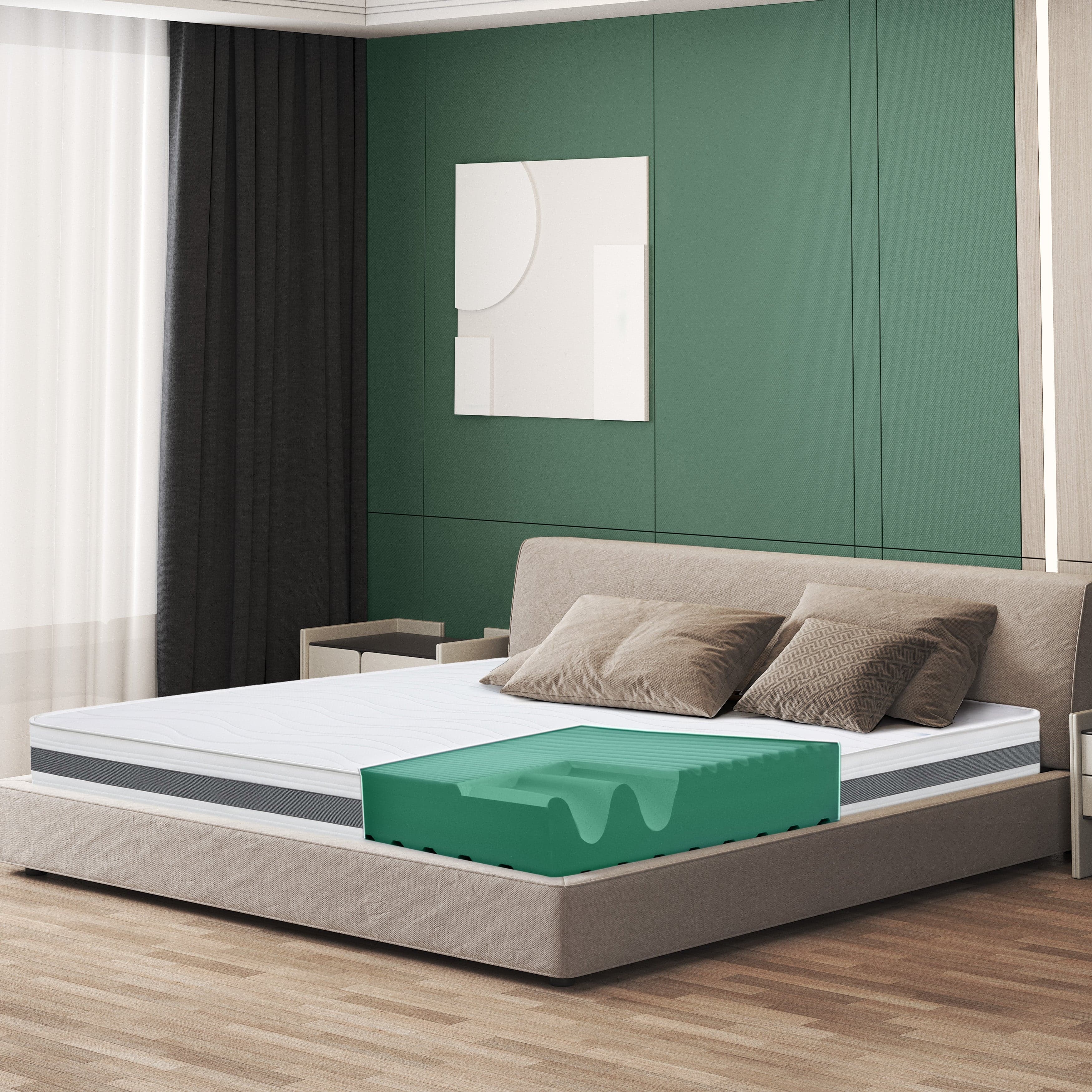 Materasso Singolo BASIC Memory Ortopedico | Altezza 16 cm | Made in Italy