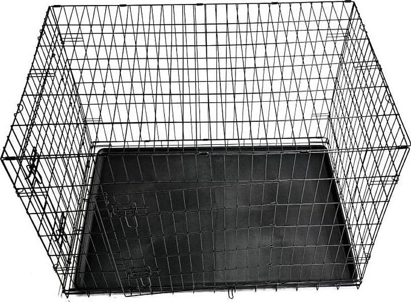 Gabbia robusta per Cani, Gatti e Animali di Piccola Taglia - dimensioni generose 108 x 72 x H 77 cm