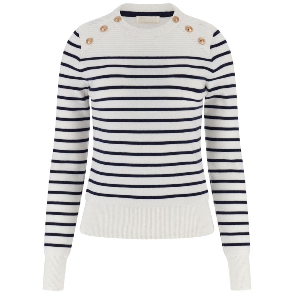 Guess maglione a righe bianco blu HELEN W5BR36Z0422S00J in Maglioni Prodotti di Classe - Nocera Superiore, commercioVirtuoso.it