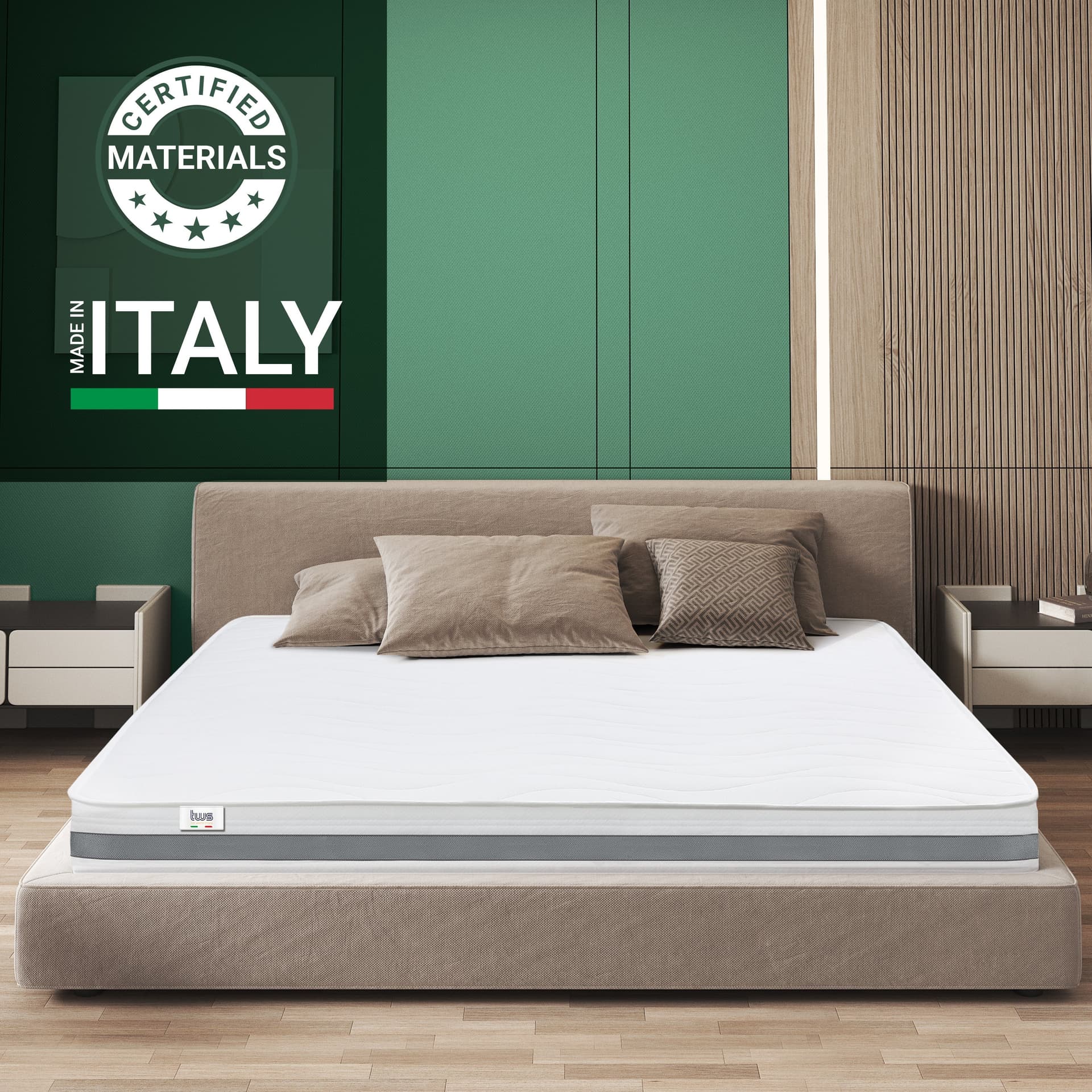 Materasso EXTRA-SIZE BASIC Memory Ortopedico | Altezza 16 cm | Made in Italy in Materassi The White Stone - San Donà di Piave, commercioVirtuoso.it