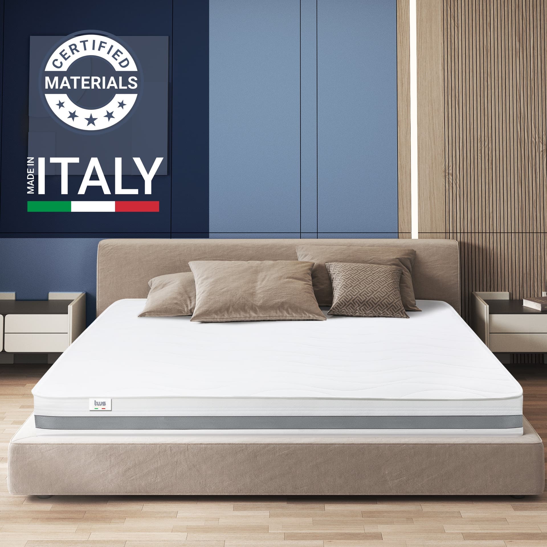 Materasso singolo BASIC Memory Ortopedico | Altezza 20 cm | Made in Italy in Materassi The White Stone - San Donà di Piave, commercioVirtuoso.it