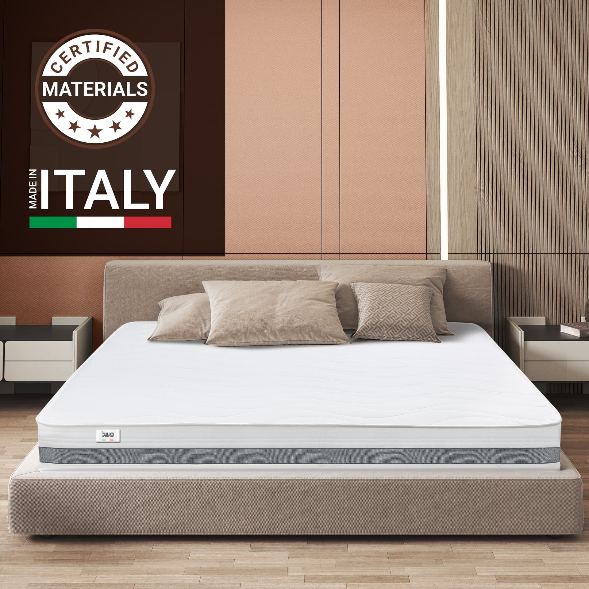 Materasso una piazza e mezza BASIC Memory Ortopedico | Altezza 25 cm | Made in Italy in Materassi The White Stone - San Donà di Piave, commercioVirtuoso.it