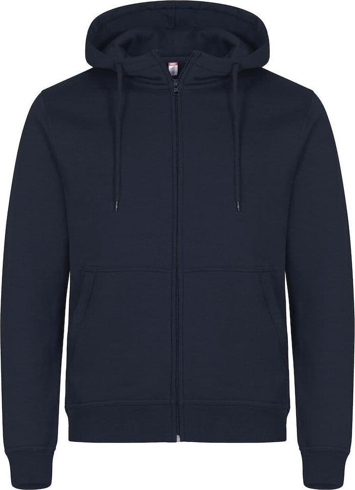 Felpa Clique Miami Blu Navy con Zip e Cappuccio Taglie Forti in Felpe con cappuccio e felpe Dresswork - Como, commercioVirtuoso.it