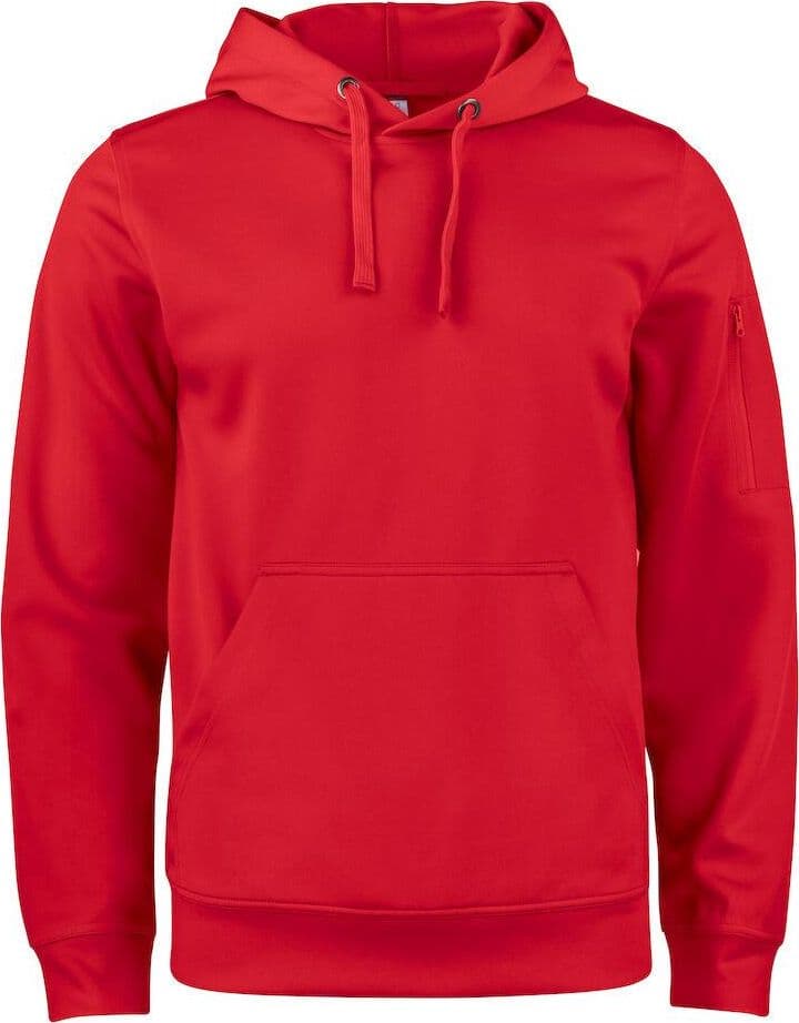 Felpa Tecnica Rosso Felpa Cappuccio Sportiva Basic in Felpe con cappuccio e felpe Dresswork - Como, commercioVirtuoso.it