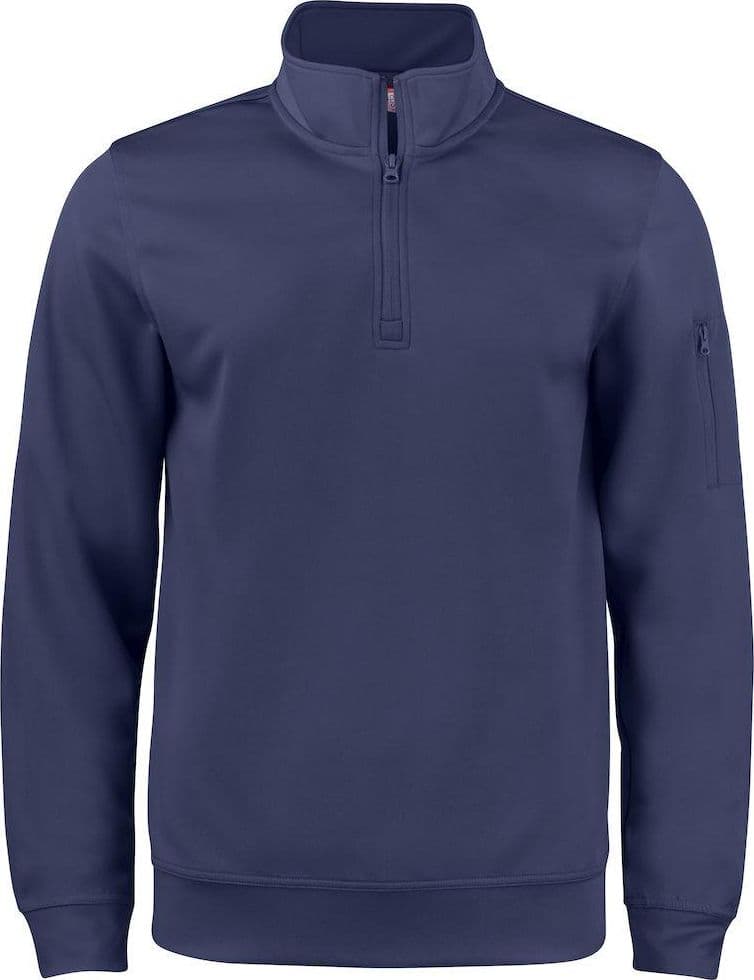 Felpa Tecnica Active Blu Felpa Sportiva Mezza Zip Taschino su Manica in Felpe con cappuccio e felpe Dresswork - Como, commercioVirtuoso.it