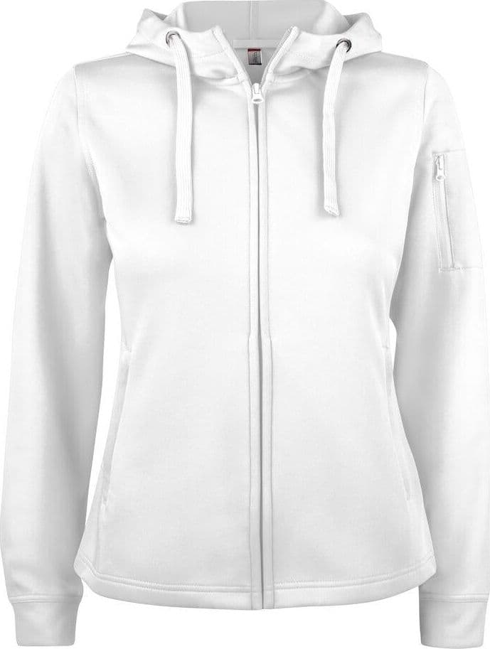 Felpa Tecnica Bianco Felpa Donna Zip Cappuccio Sportiva con Tasche in Felpe con cappuccio e felpe Dresswork - Como, commercioVirtuoso.it