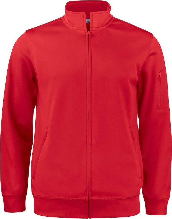 Cardigan Active Rosso Giacca con Zip Intera e Tasche Unisex in Felpe con cappuccio e felpe Dresswork - Como, commercioVirtuoso.it