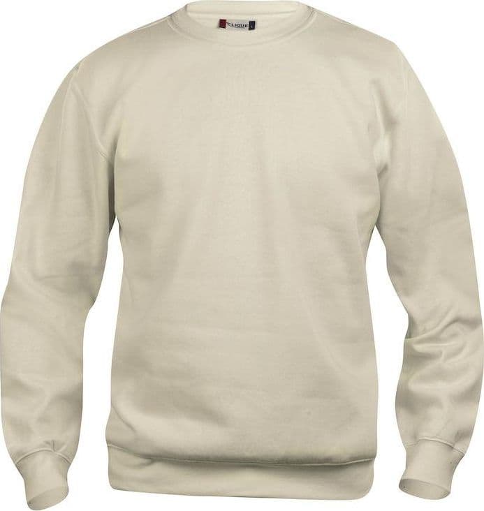 Felpa Clique Basic Beige Girocollo in Felpe senza cappuccio Dresswork - Como, commercioVirtuoso.it