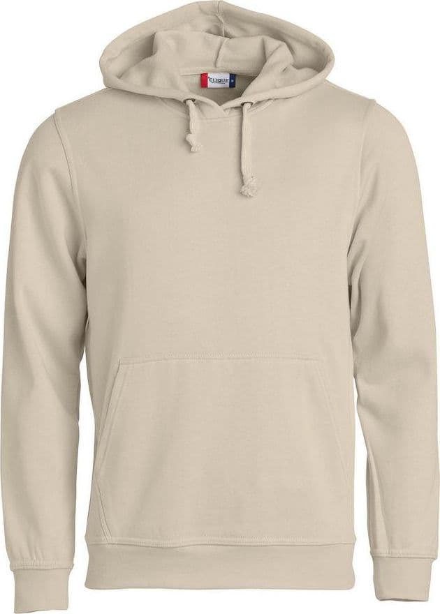 Felpa Clique Basic Beige con Cappuccio Tascone a Marsupio in Felpe con cappuccio Dresswork - Como, commercioVirtuoso.it