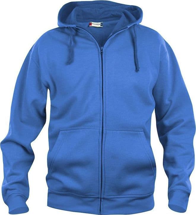 Felpa Clique Basic Royal Zip/Cappuccio Uomo 280 grammi Taglie Forti in Felpe con cappuccio Dresswork - Como, commercioVirtuoso.it