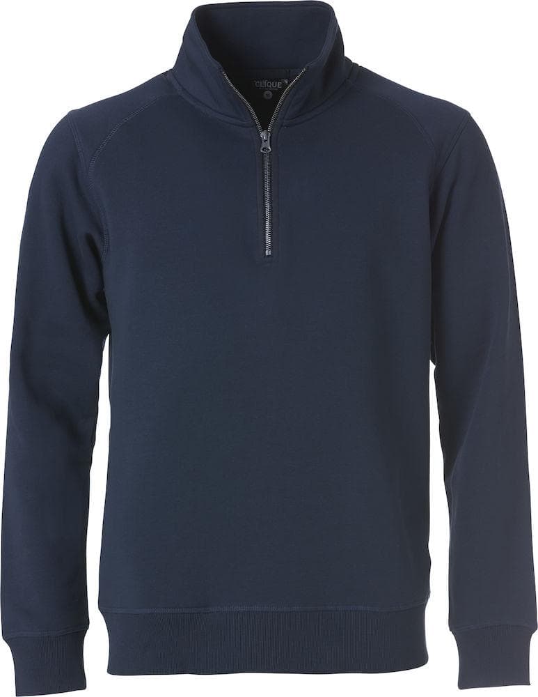 Felpa Classic Mezza Zip Blu Taglie Forti in Felpe senza cappuccio Dresswork - Como, commercioVirtuoso.it