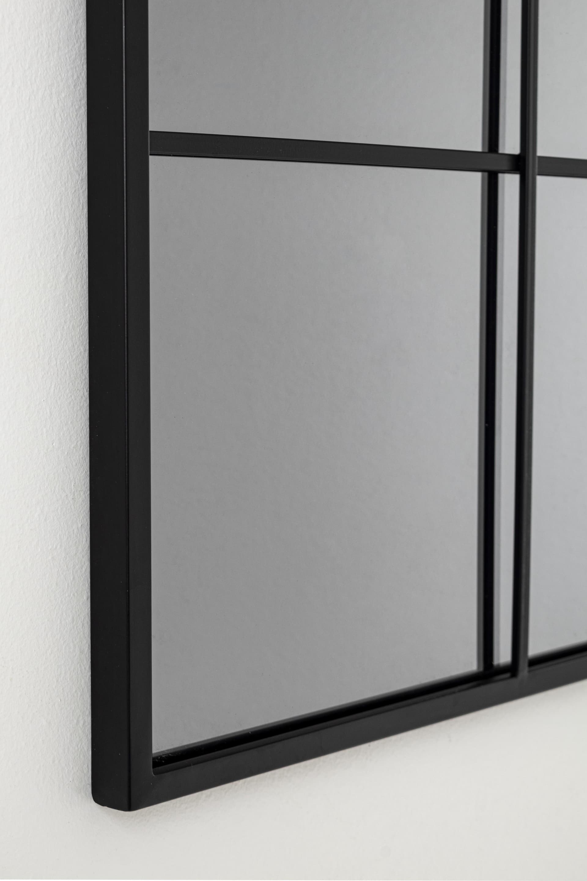 Specchio con cornice in acciaio "Window" h 90x3x90 cm in Specchi da parete Decor Space - Altamura, commercioVirtuoso.it
