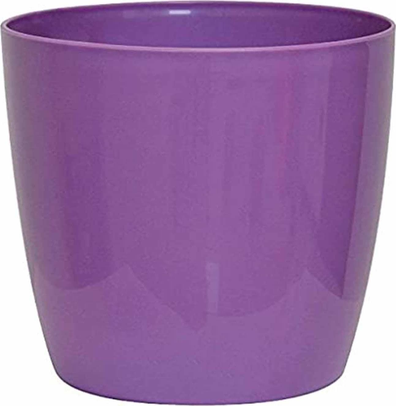 Vaso tondo "Verve" in plastica colorati da esterno e giardino fiori piante - 6