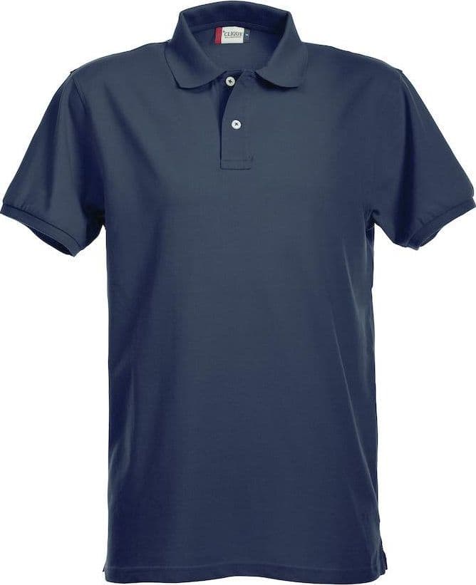 Polo Clique Premium Blu Navy Elasticizzata 215 Grammi in Polo Dresswork - Como, commercioVirtuoso.it