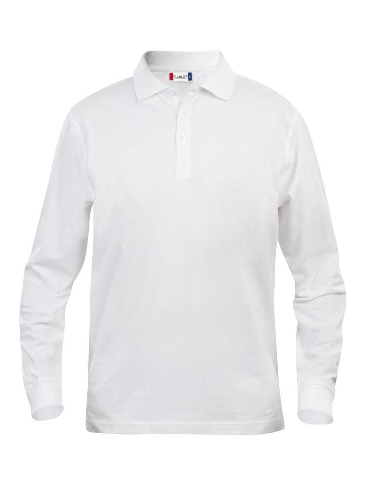 Polo Clique Classic Lincoln Manica Lunga Bianco 200 Grammi in Polo Dresswork - Como, commercioVirtuoso.it