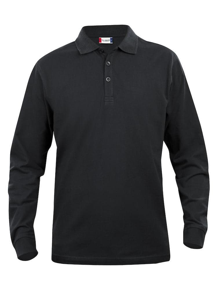 Polo Clique Classic Lincoln Manica Lunga Nero 200 Grammi in Polo Dresswork - Como, commercioVirtuoso.it