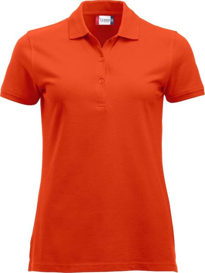 Polo Clique Classic Marion Donna Arancio Polo Cotone 200 Grammi in Polo Dresswork - Como, commercioVirtuoso.it