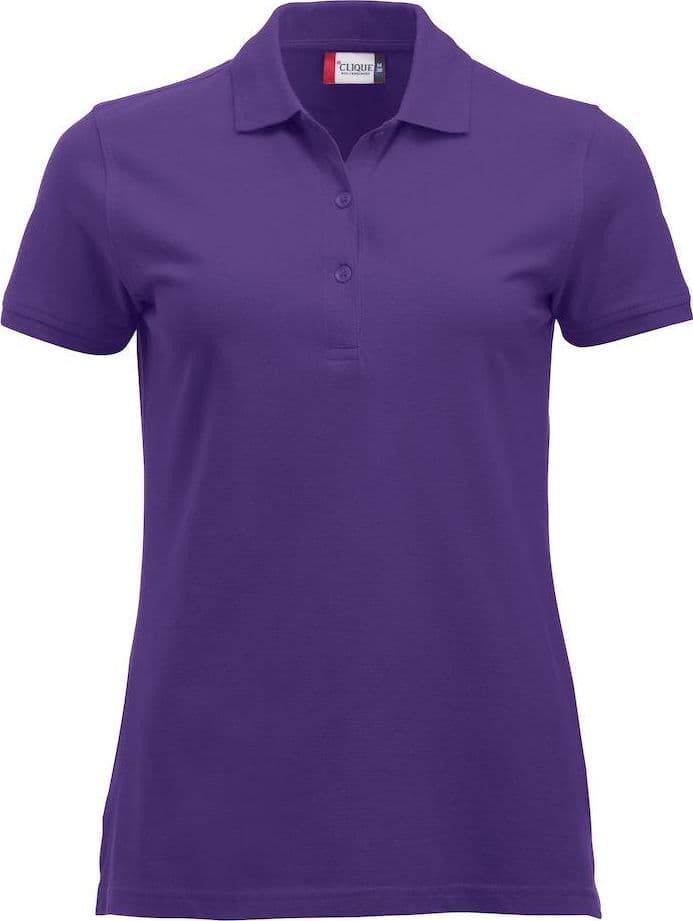 Polo Clique Classic Marion Donna Viola Polo Cotone 200 Grammi