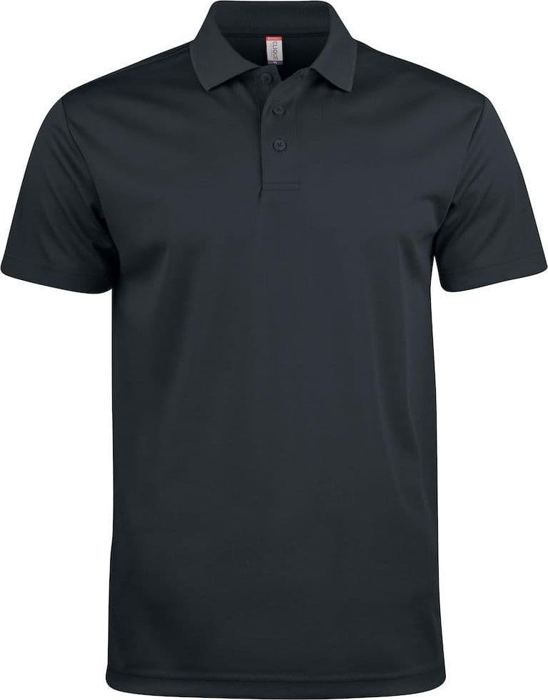 Polo Basic Active Nero Polo Unisex Tessuto Tecnico Tennis Paddle in Polo Dresswork - Como, commercioVirtuoso.it