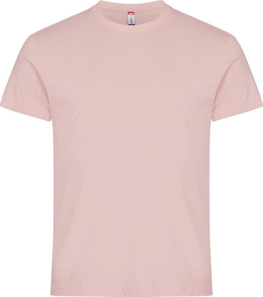 T-Shirt Clique Basic Rosa Confetto 145 gr in T-shirt Dresswork - Como, commercioVirtuoso.it