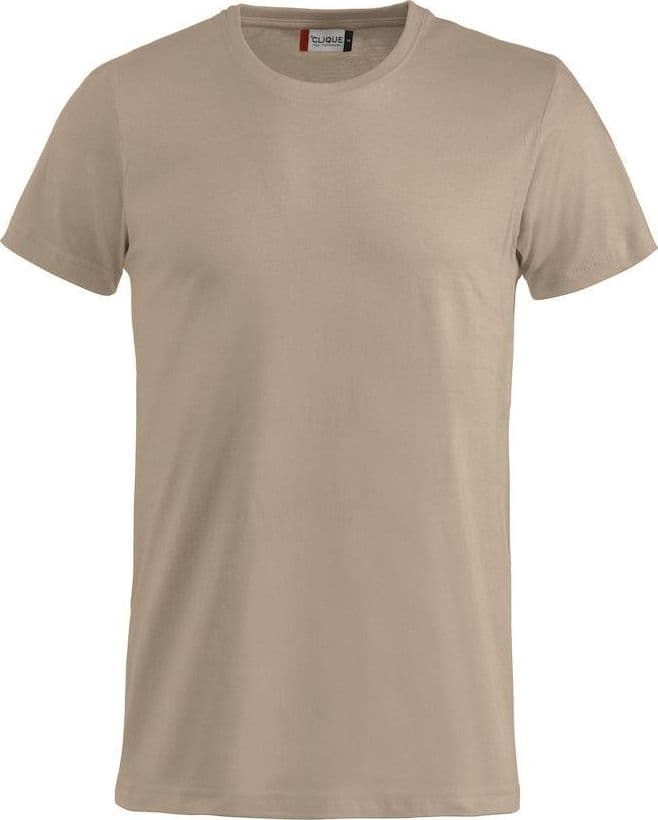 T-Shirt Clique Basic Caffe Latte Taglie Forti 145 gr in T-shirt Dresswork - Como, commercioVirtuoso.it