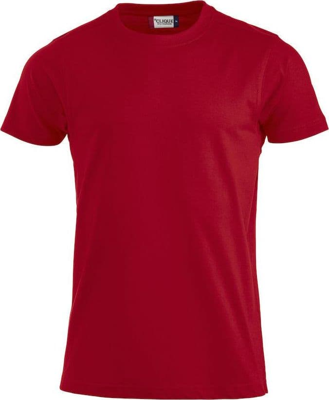 T-Shirt Clique Premium Rosso 180 gr Taglie Forti in T-shirt Dresswork - Como, commercioVirtuoso.it