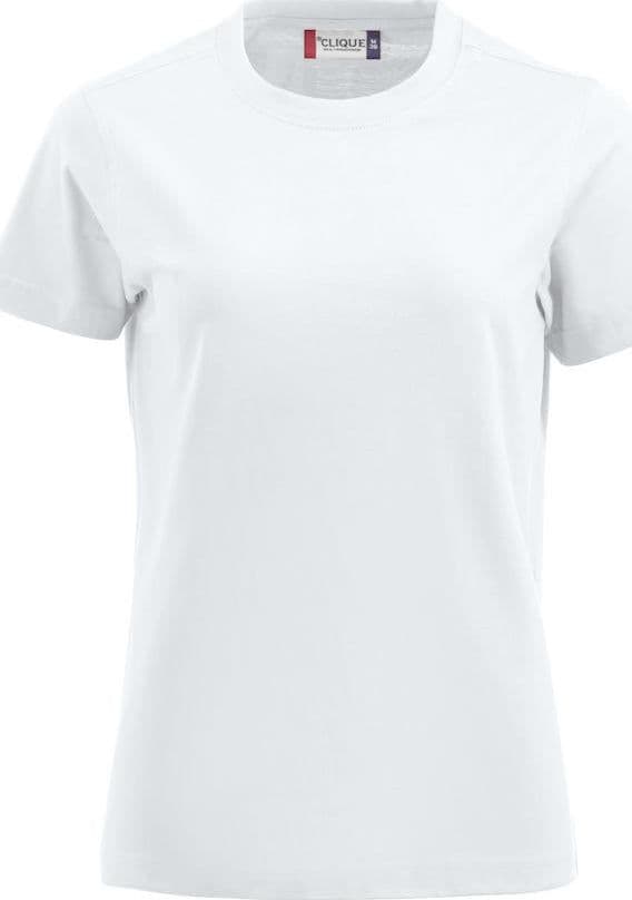 T-Shirt Clique Premium Bianco Donna 180 gr in T-shirt Dresswork - Como, commercioVirtuoso.it