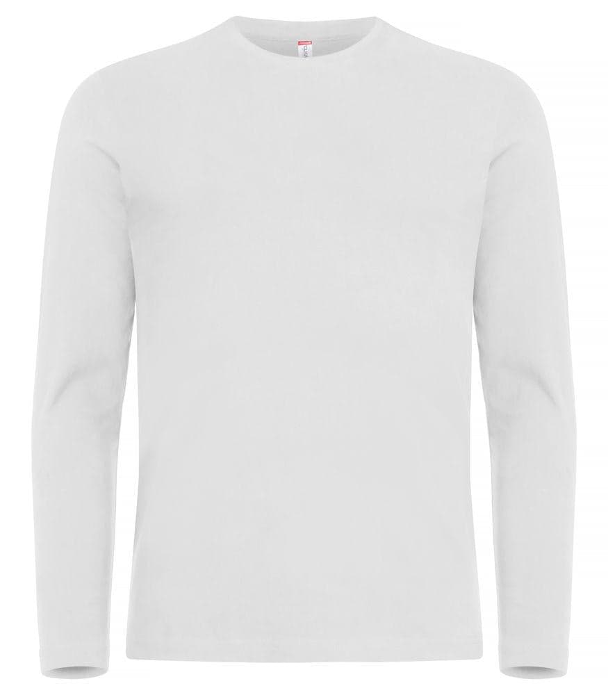 T-shirt Premium Bianco Maglia Clique Manica Lunga Premium 180 gr in T-shirt Dresswork - Como, commercioVirtuoso.it