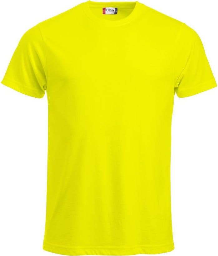 T-Shirt Clique Classic HV Giallo 160 gr Taglie Forti in T-shirt Dresswork - Como, commercioVirtuoso.it