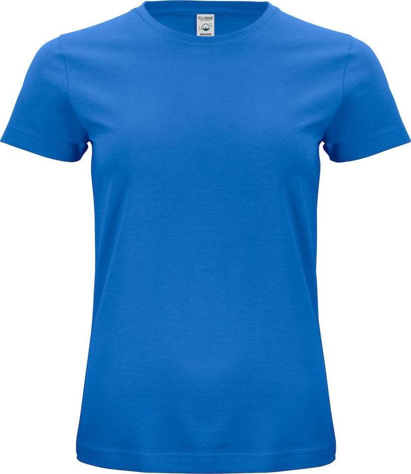 Classic Organic-T Royal Azzurro T-Shirt Donna Cotone Biologico Ecosostenibile in T-shirt Dresswork - Como, commercioVirtuoso.it