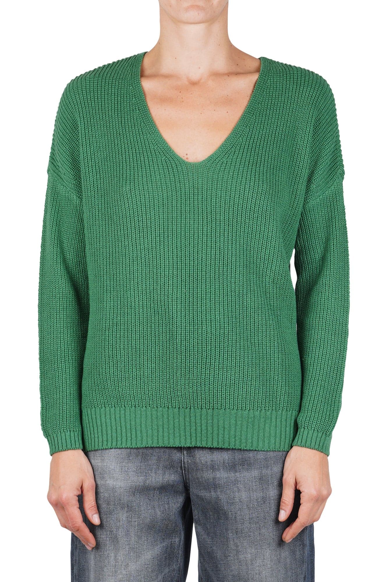 LA FEMME BLANCHE La Femme Blanche - Maglia - 461399 - Verde da donna in Felpe senza cappuccio Drestige - Casamassima, commercioVirtuoso.it