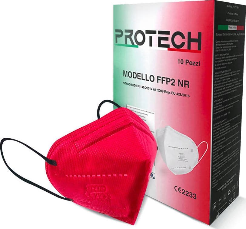 10x Mascherina FFP2 CE2133 Protech SRL Mascherina filtrante 5 strati FFP2 | BFE ≥98% | Prodotta in Italia in Mascherine a coppa Dresswork - Como, commercioVirtuoso.it