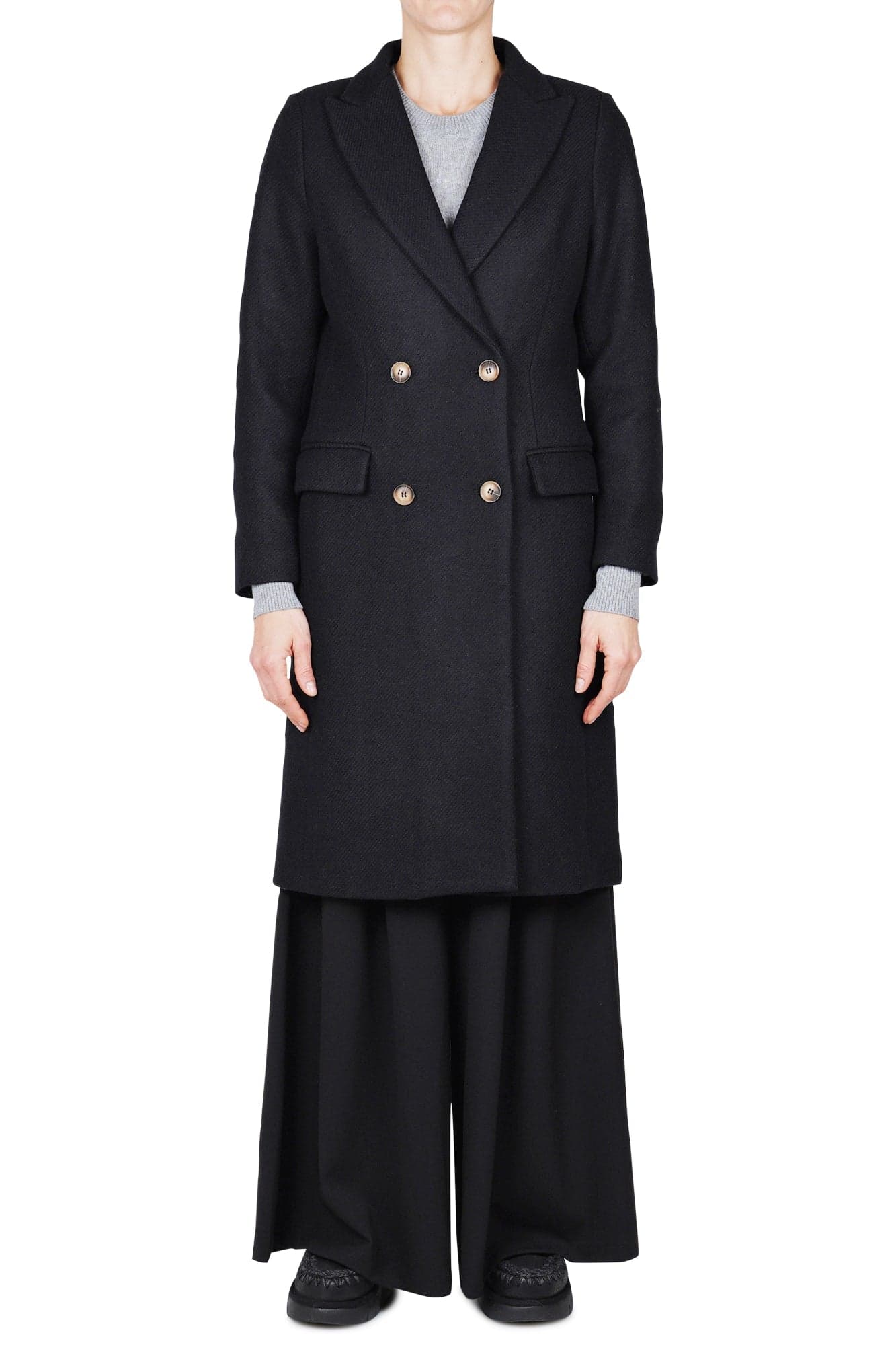 LA FEMME BLANCHE La Femme Blanche - Cappotto - 461597 - Nero da donna in Giacche sportive e tecniche Drestige - Casamassima, commercioVirtuoso.it