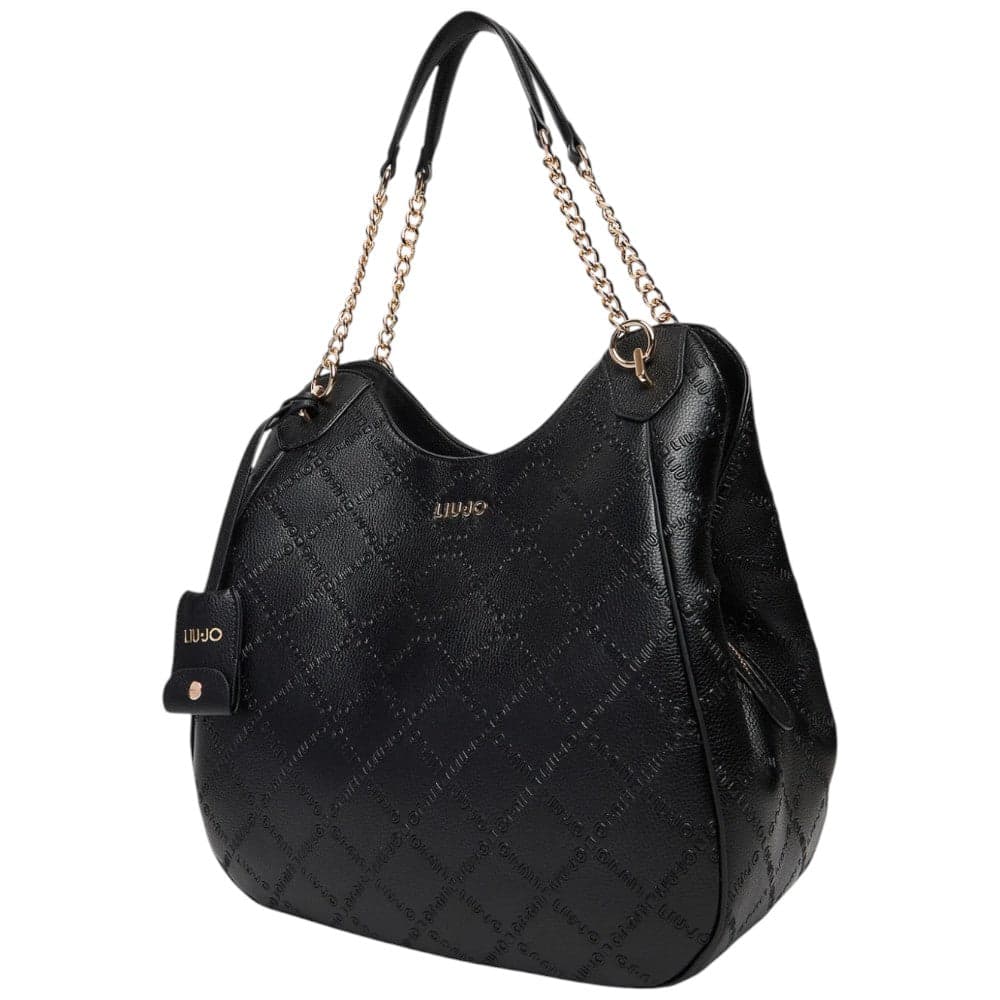 Liu Jo borsa satchel nera grande AF5054E0538-22222 in Borse a tracolla Prodotti di Classe - Nocera Superiore, commercioVirtuoso.it