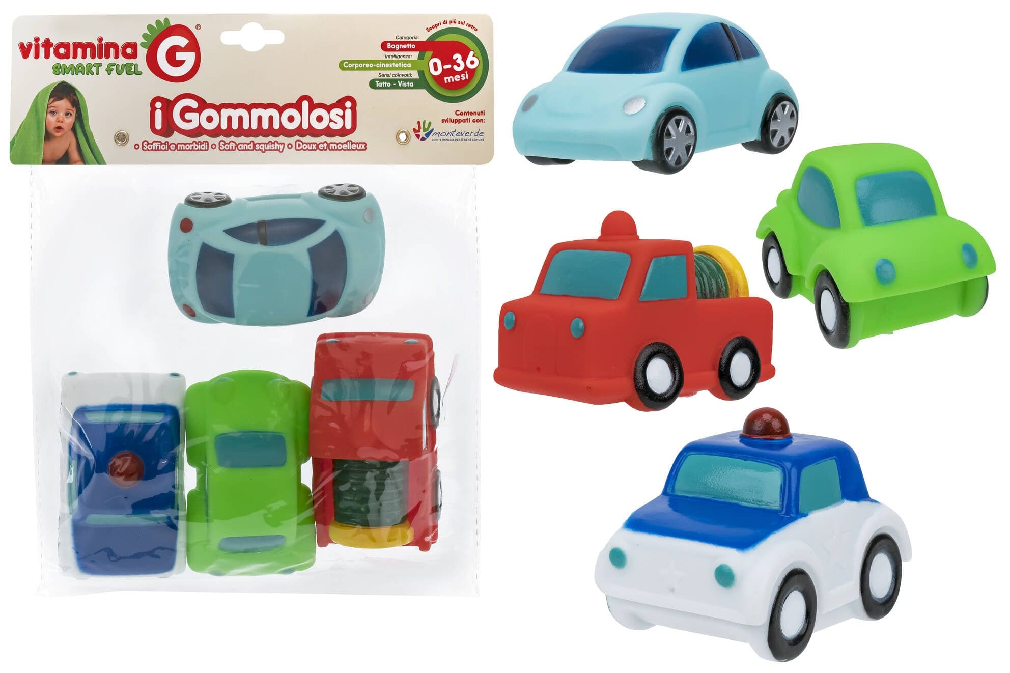Gommolosi Mezzi 4 Pezzi