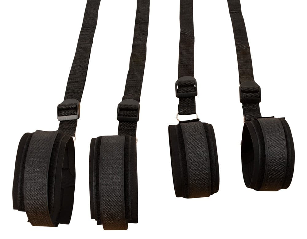 Bondge kit letto Fetish Fantasy Polsiere Cavigliere Blindfold Regolabile nero in prodotto Erosdom - Palmi, commercioVirtuoso.it