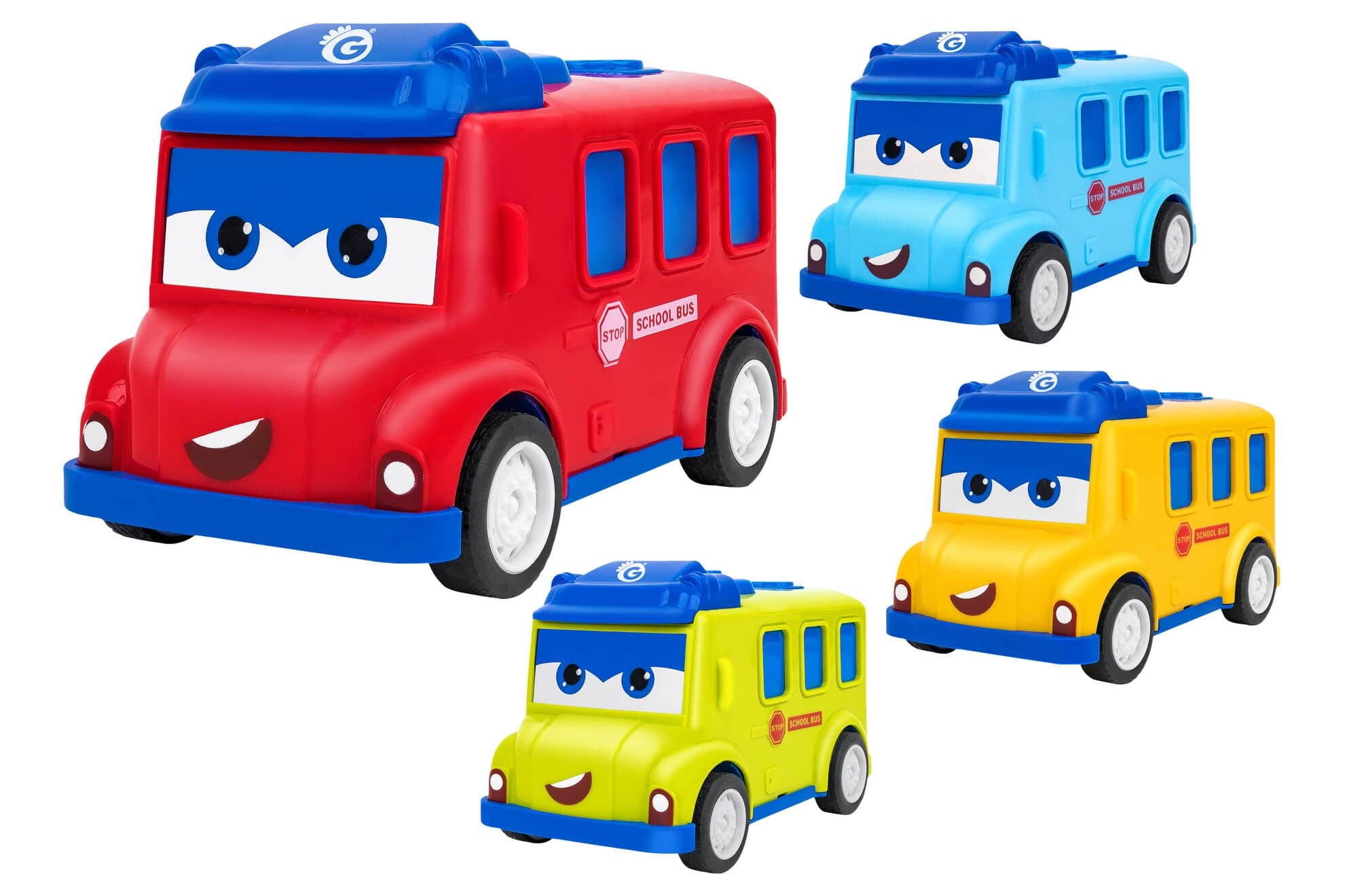 Autobus a frizione 4 colori