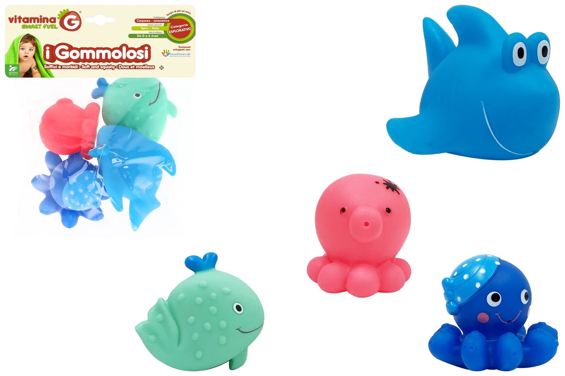Gommolosi Animali Marini 2 Assortimenti